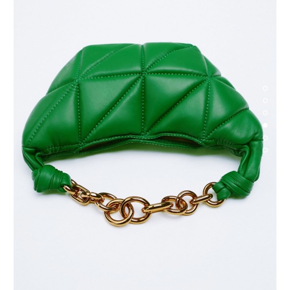 ZARA QUITTED LEATHER MINI BAG - Picture 4 of 6